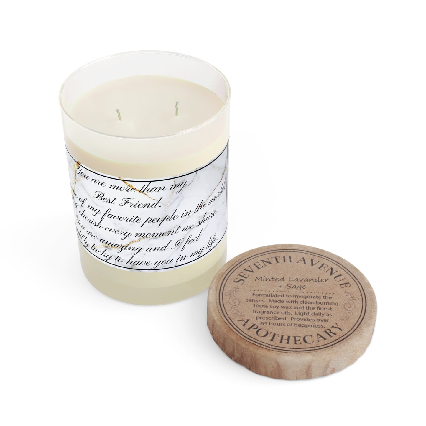 "Best Friend" Premium Candle - Full Glass, 11oz