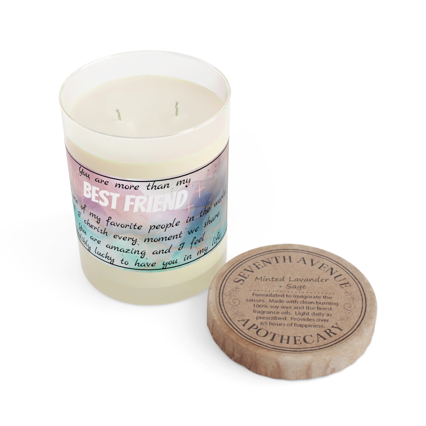 "Best Friend" Premium Candle - Full Glass, 11oz