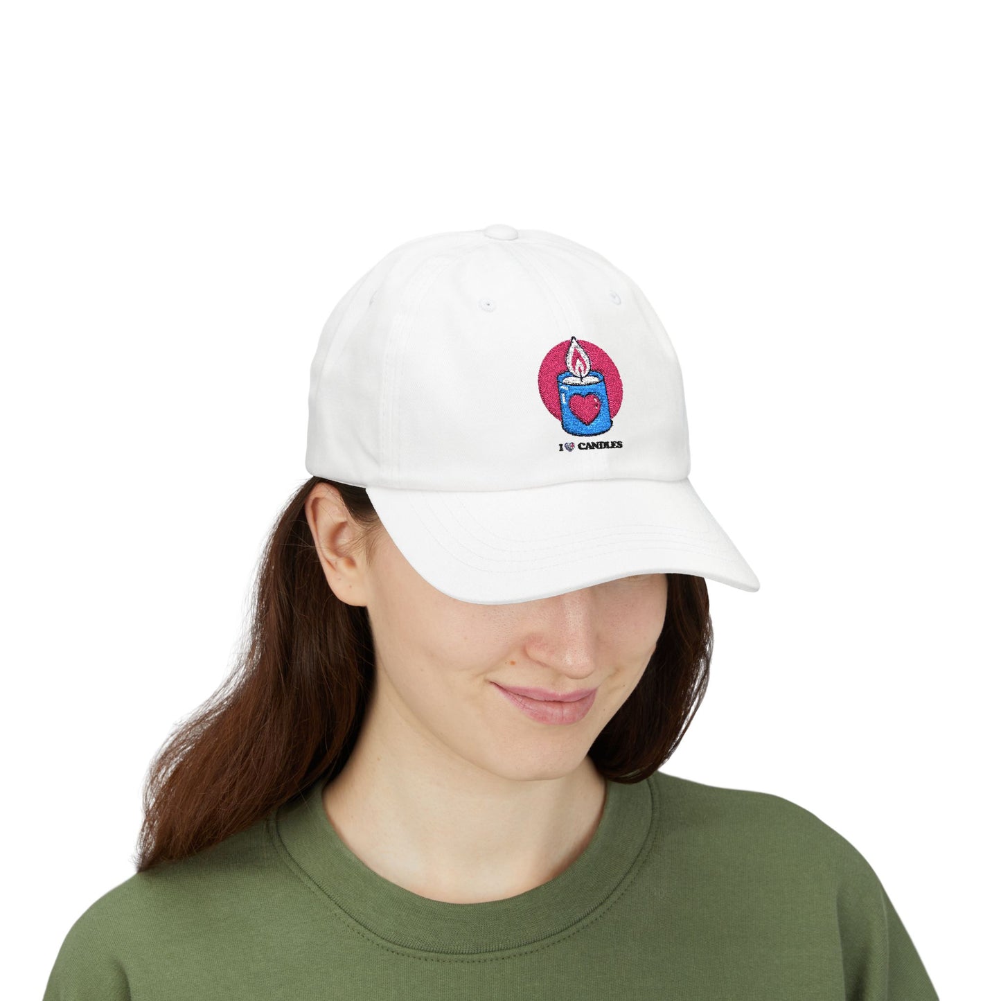 "I ❤️Candles" Embroidered Classic Dad Cap