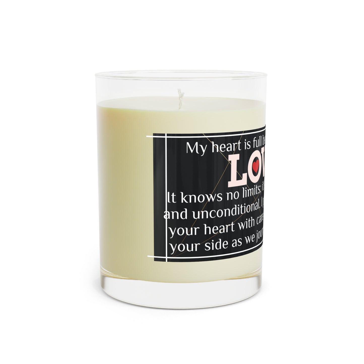 "Your Love" Premium Candle - Full Glass, 11oz