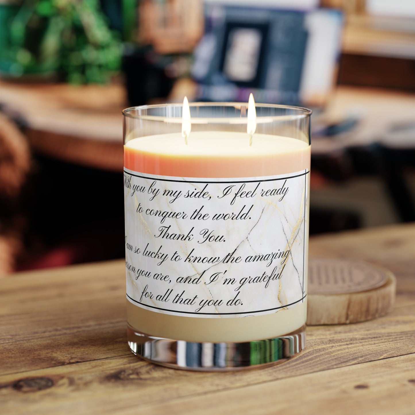 "Thank You" Premium Candle - Full Glass, 11oz