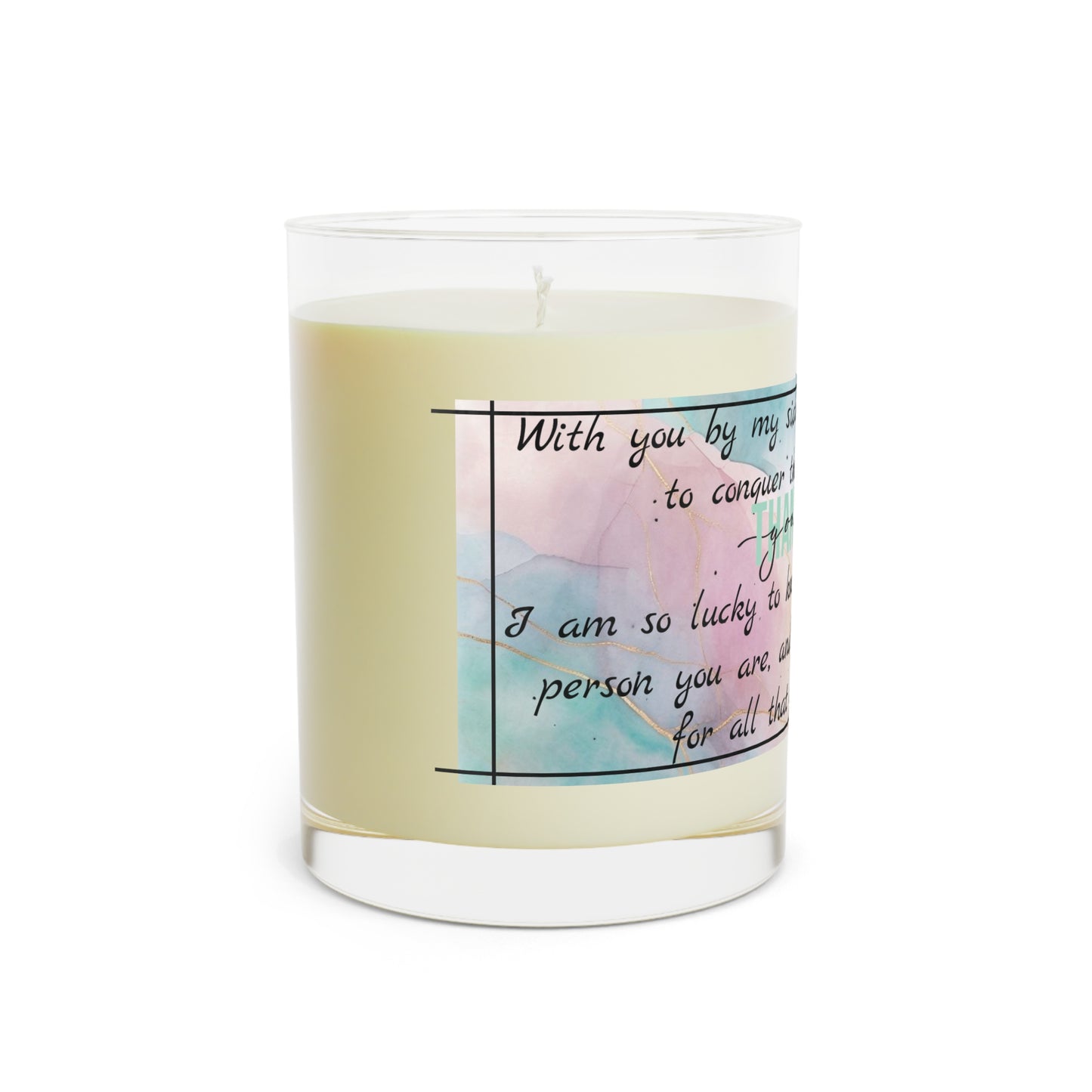 "Thank You" Premium Candle - Full Glass, 11oz