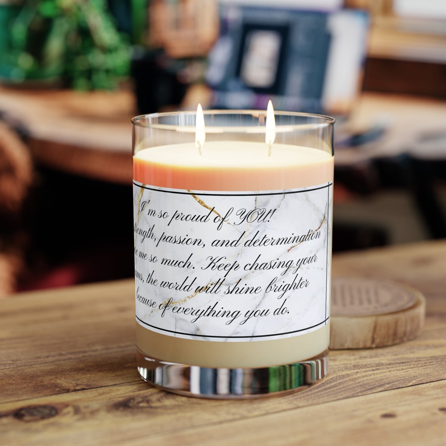 "Proud of You" Premium Candle - Full Glass, 11oz