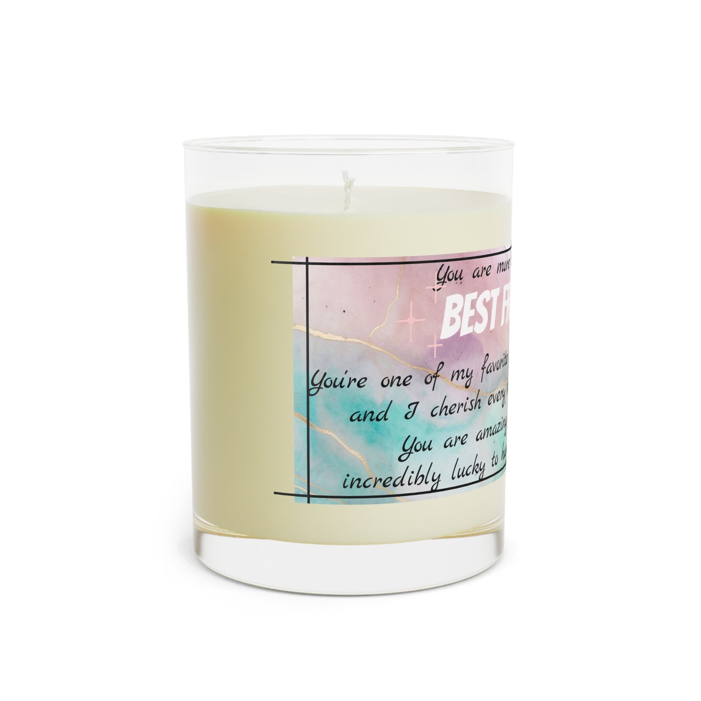 "Best Friend" Premium Candle - Full Glass, 11oz