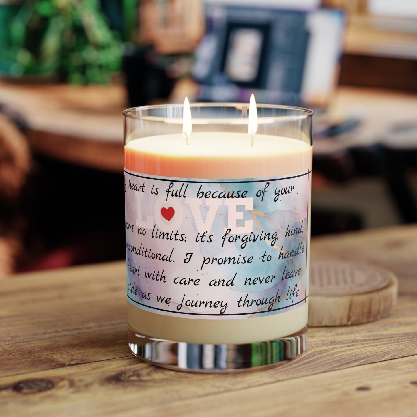 "Your Love" Premium Candle - Full Glass, 11oz