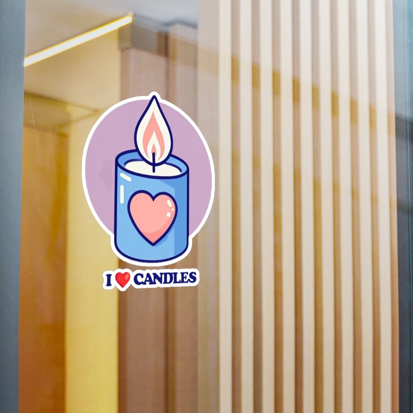 "I ❤️Candles" Vinyl Decals