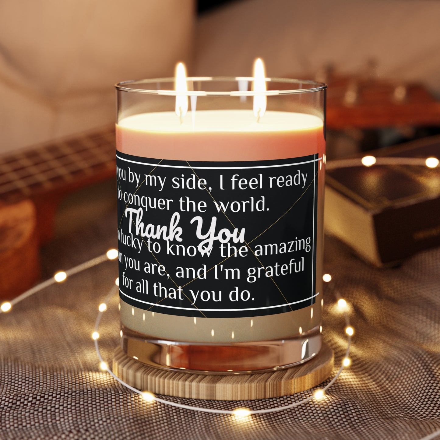 "Thank You" Premium Candle - Full Glass, 11oz