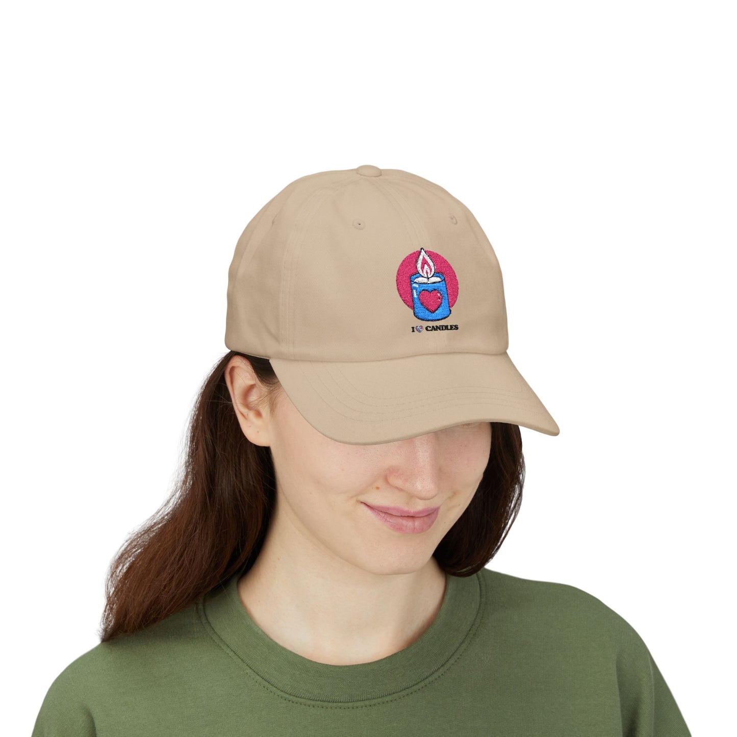 "I ❤️Candles" Embroidered Classic Dad Cap