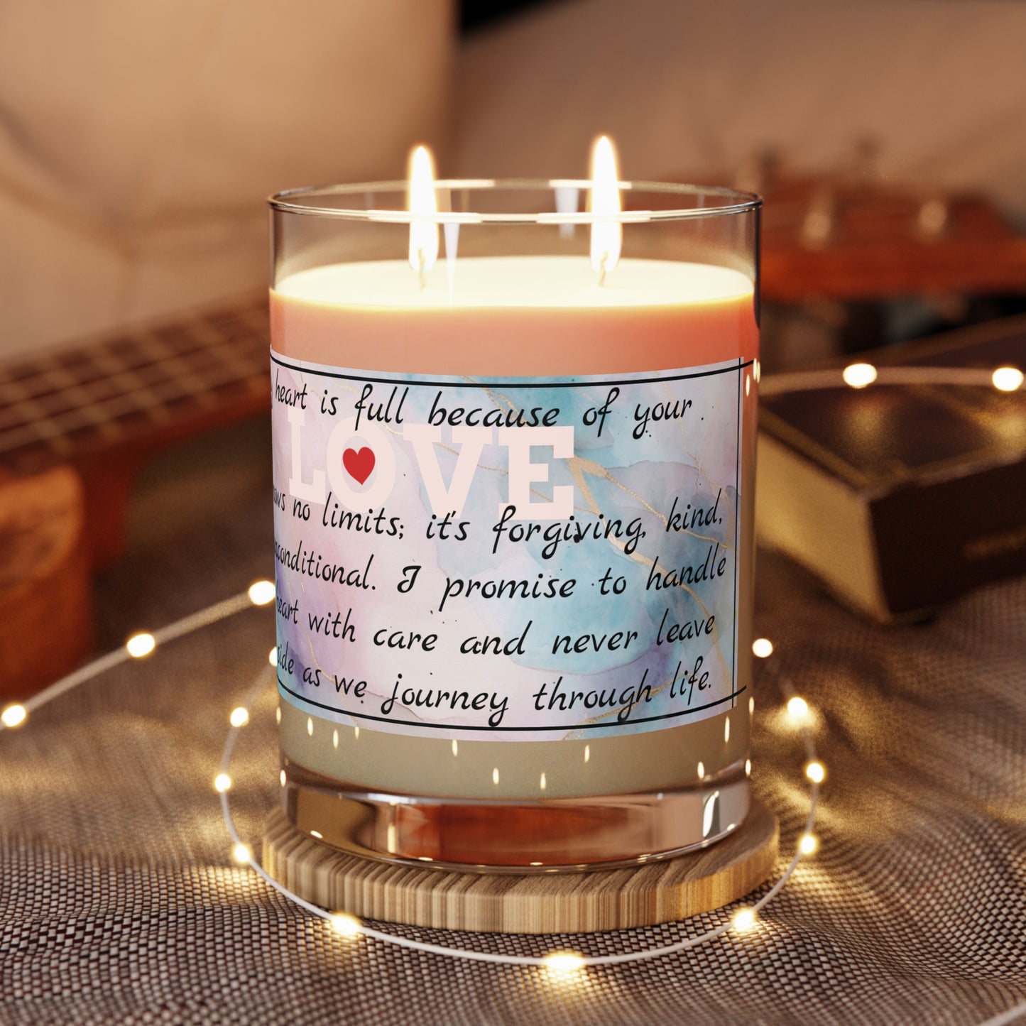 "Your Love" Premium Candle - Full Glass, 11oz