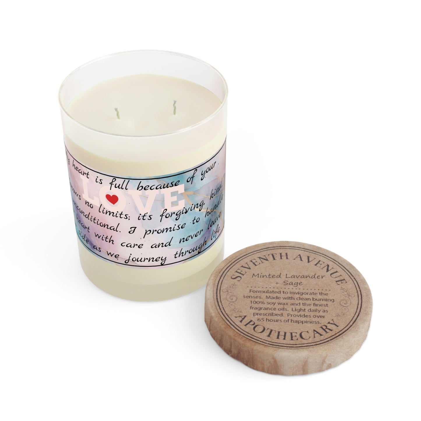 "Your Love" Premium Candle - Full Glass, 11oz