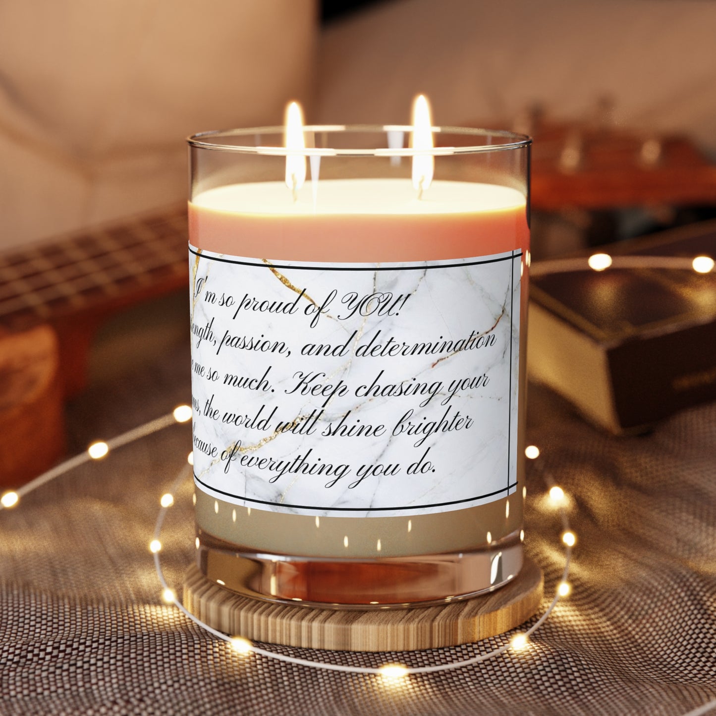 "Proud of You" Premium Candle - Full Glass, 11oz
