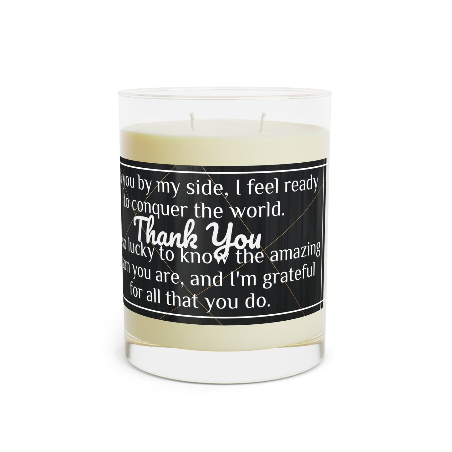 "Thank You" Premium Candle - Full Glass, 11oz