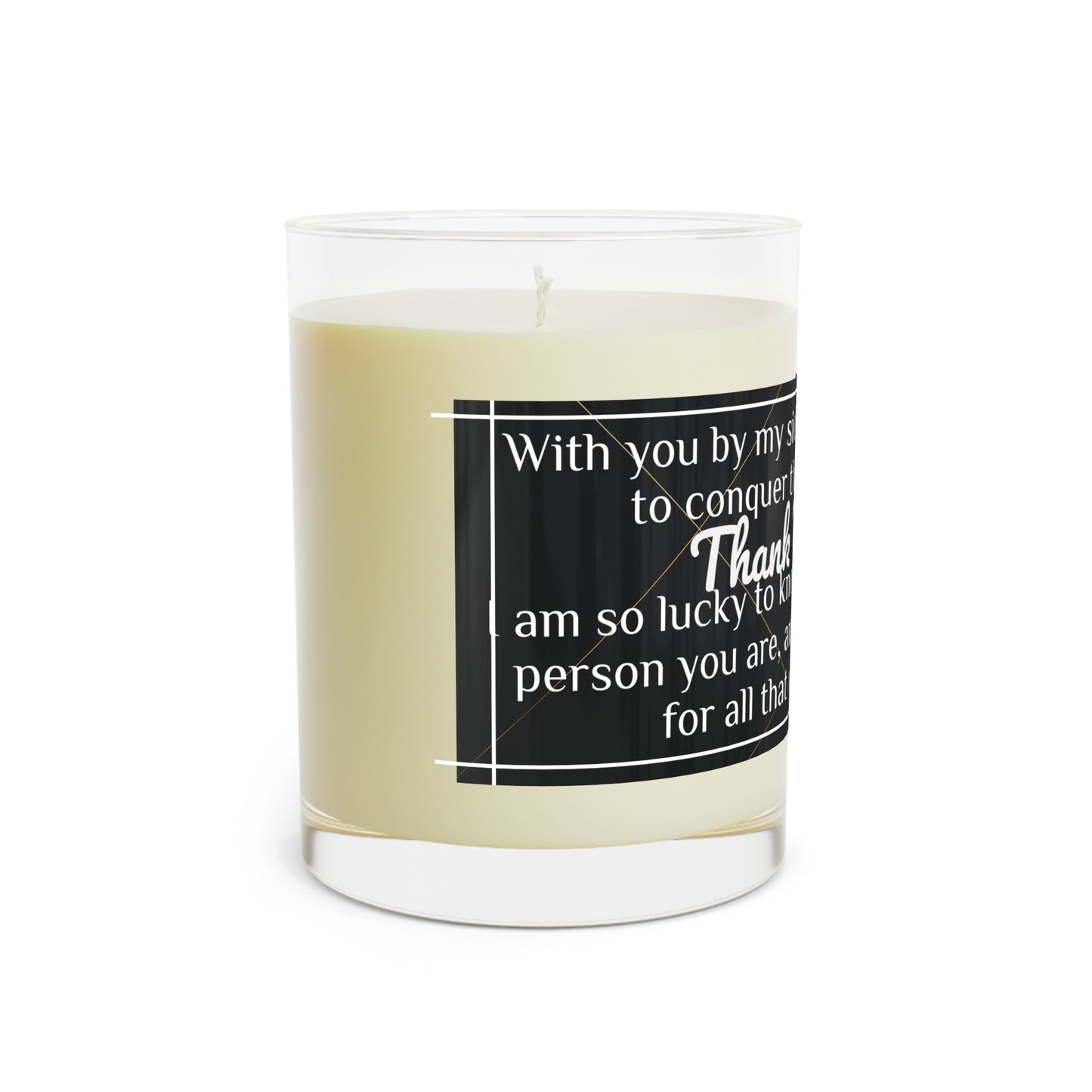"Thank You" Premium Candle - Full Glass, 11oz