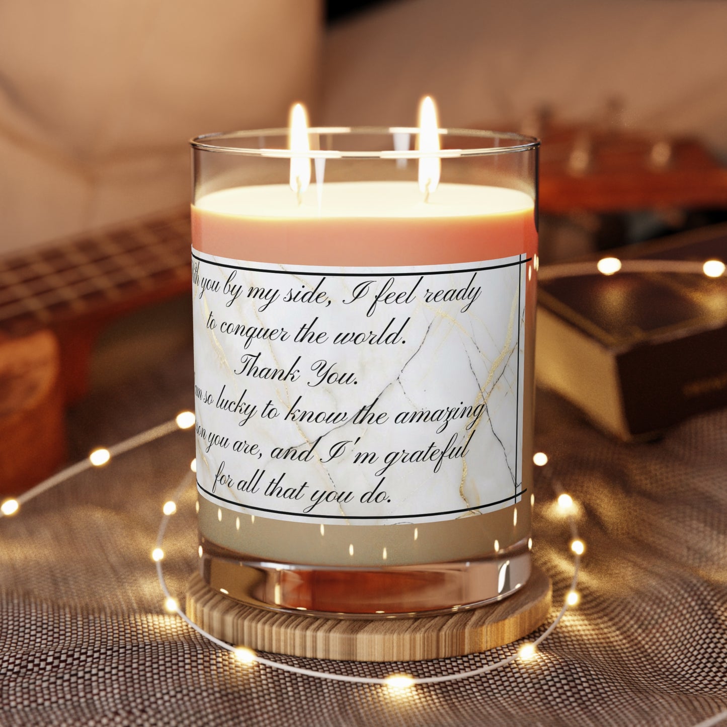 "Thank You" Premium Candle - Full Glass, 11oz