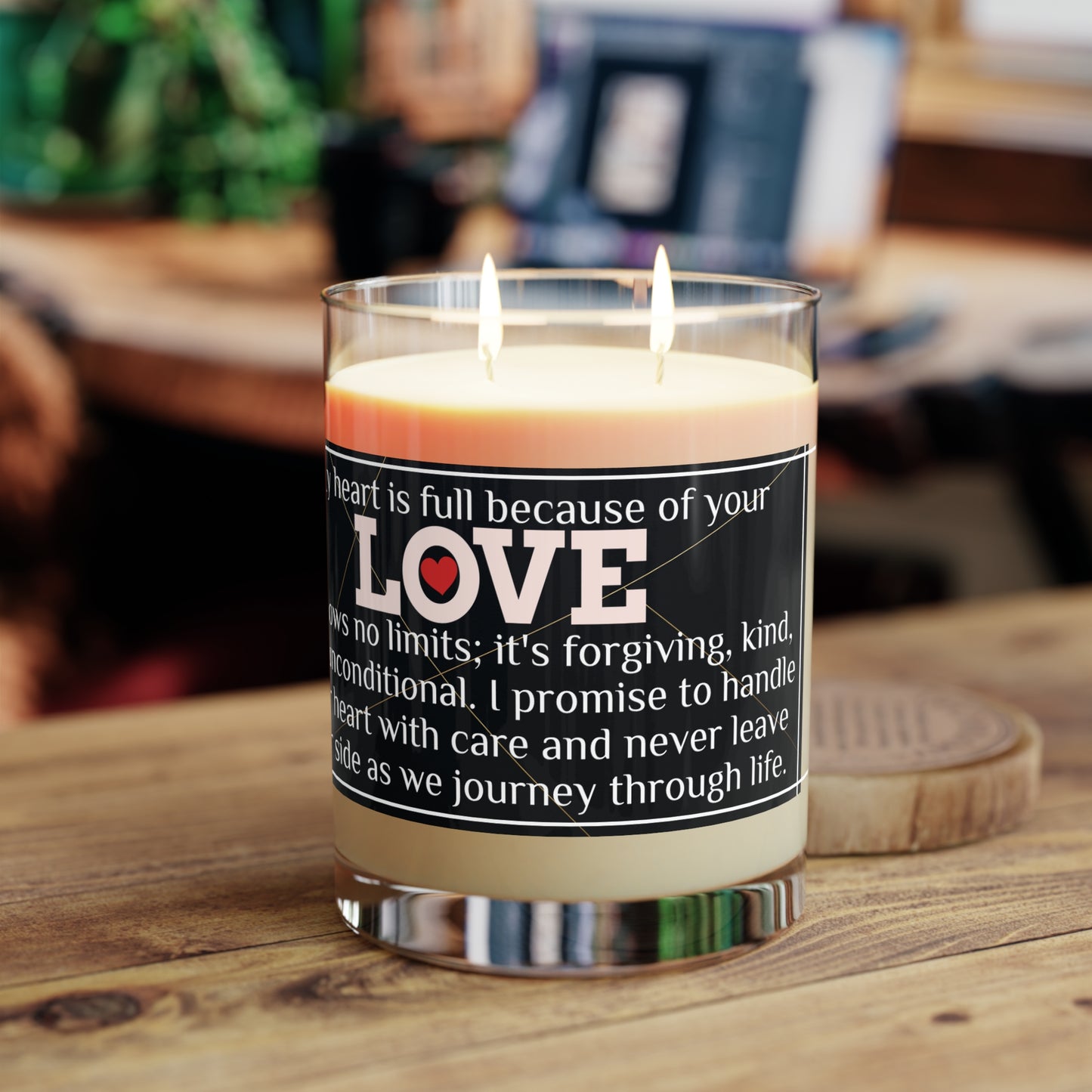 "Your Love" Premium Candle - Full Glass, 11oz