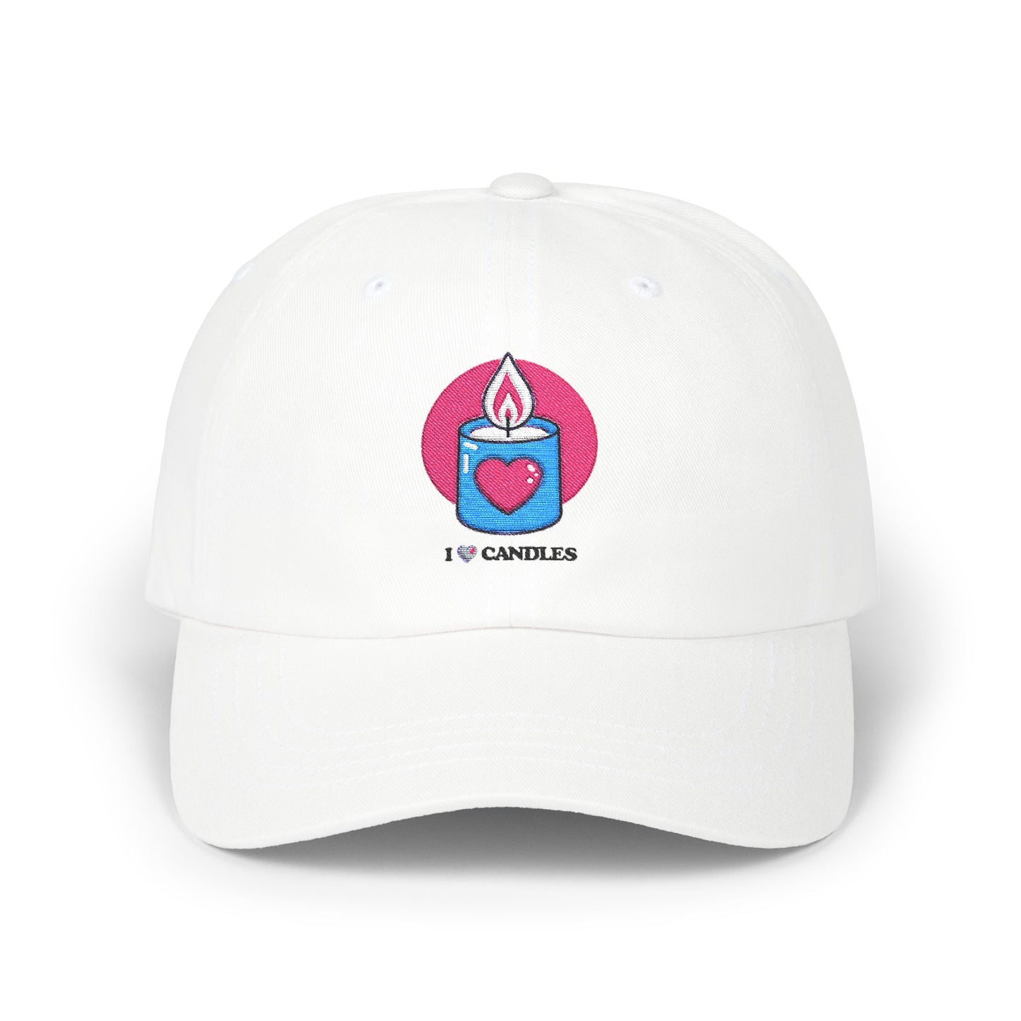 "I ❤️Candles" Embroidered Classic Dad Cap
