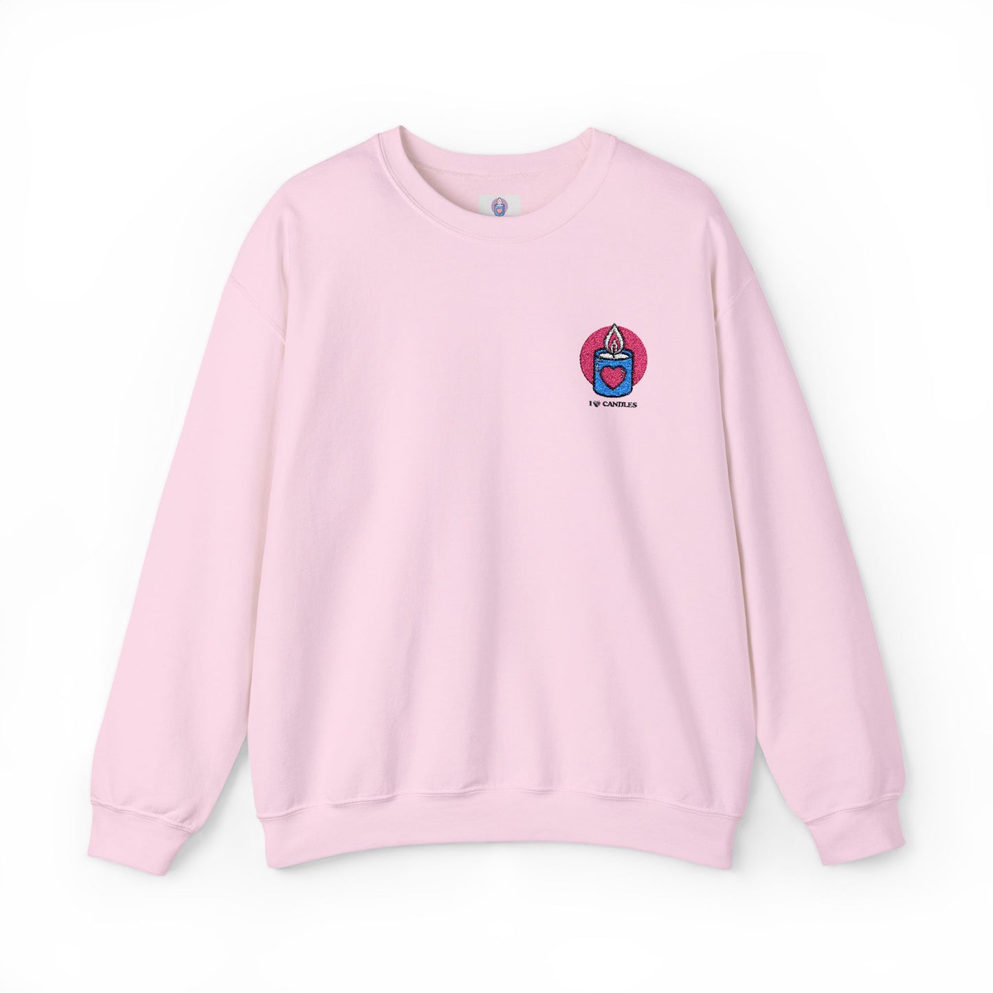 "I ❤️Candles" Embroidered Unisex Heavy Blend™ Crewneck Sweatshirt