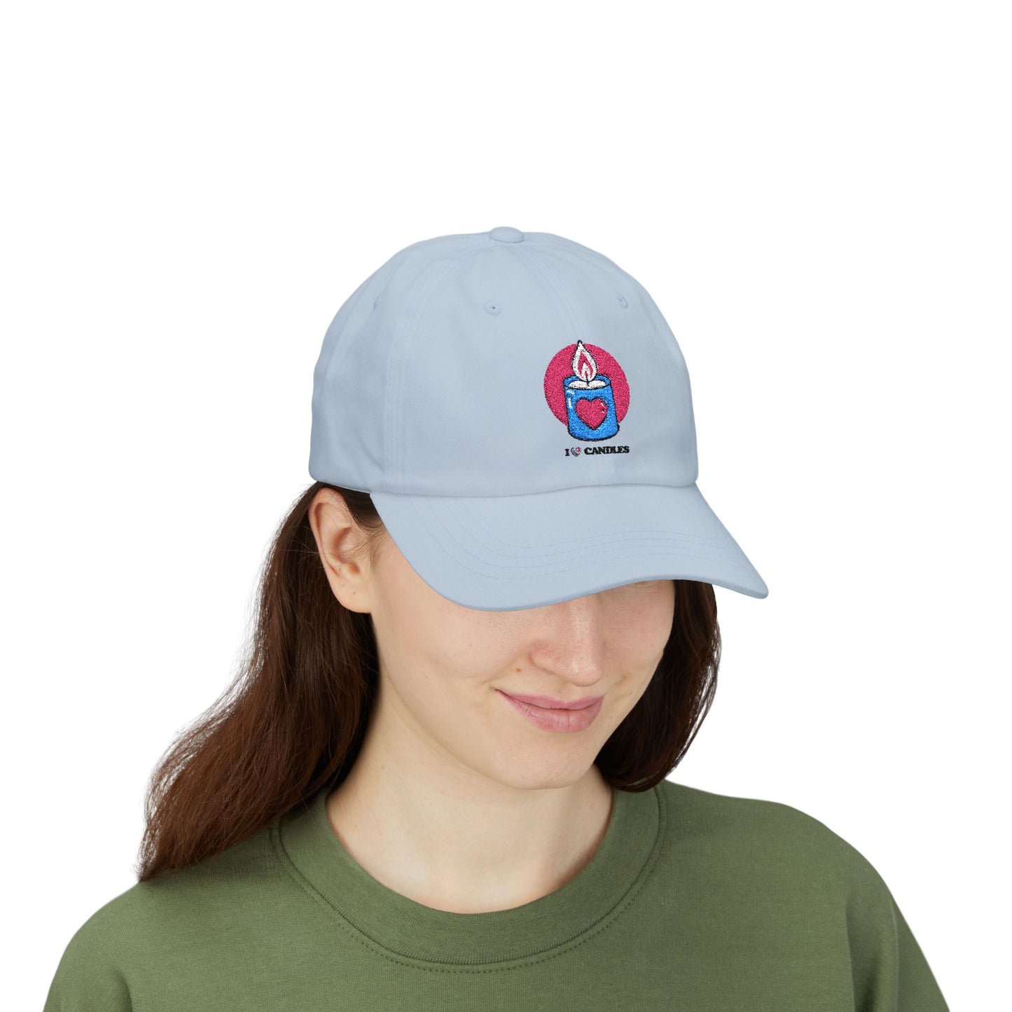 "I ❤️Candles" Embroidered Classic Dad Cap