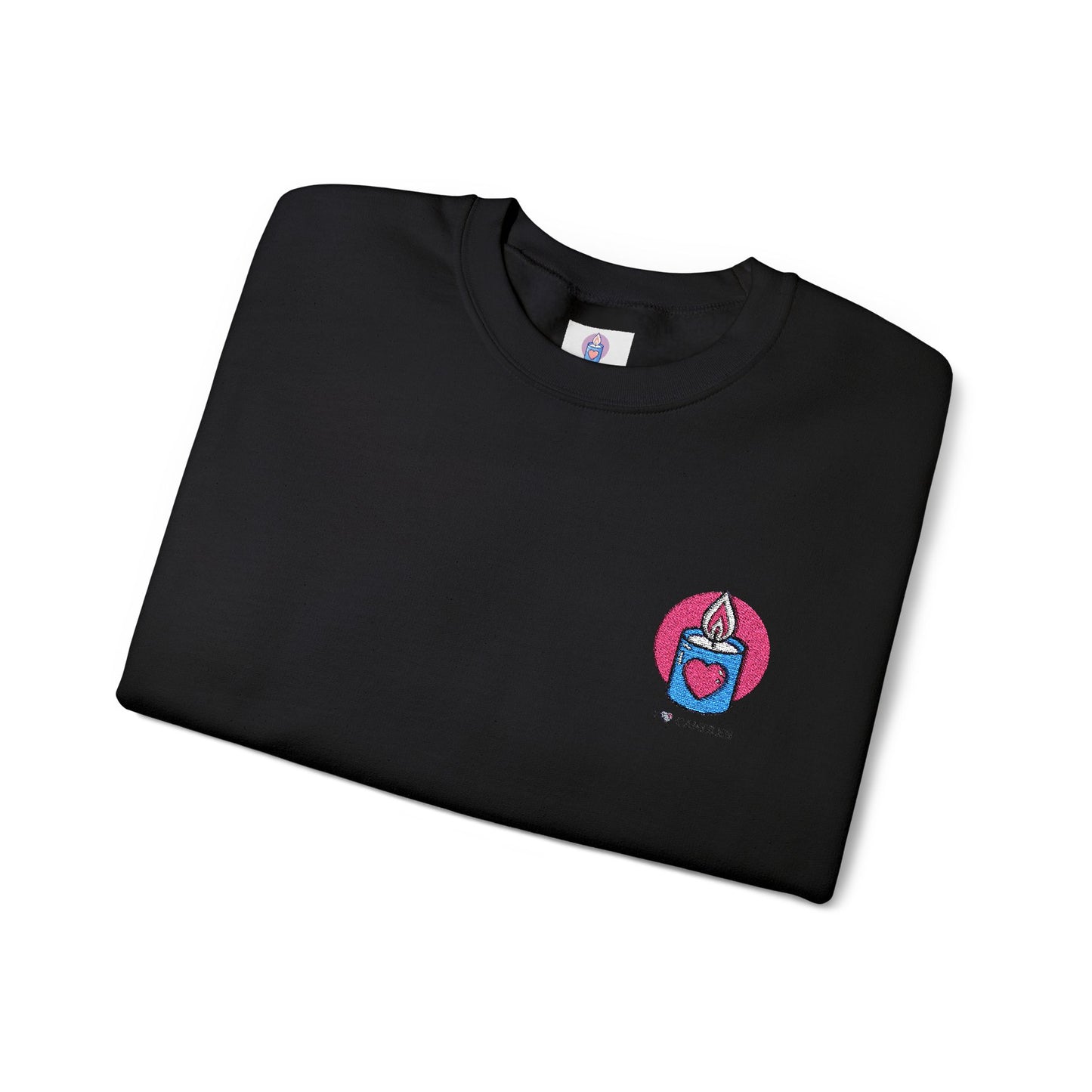 "I ❤️Candles" Embroidered Unisex Heavy Blend™ Crewneck Sweatshirt