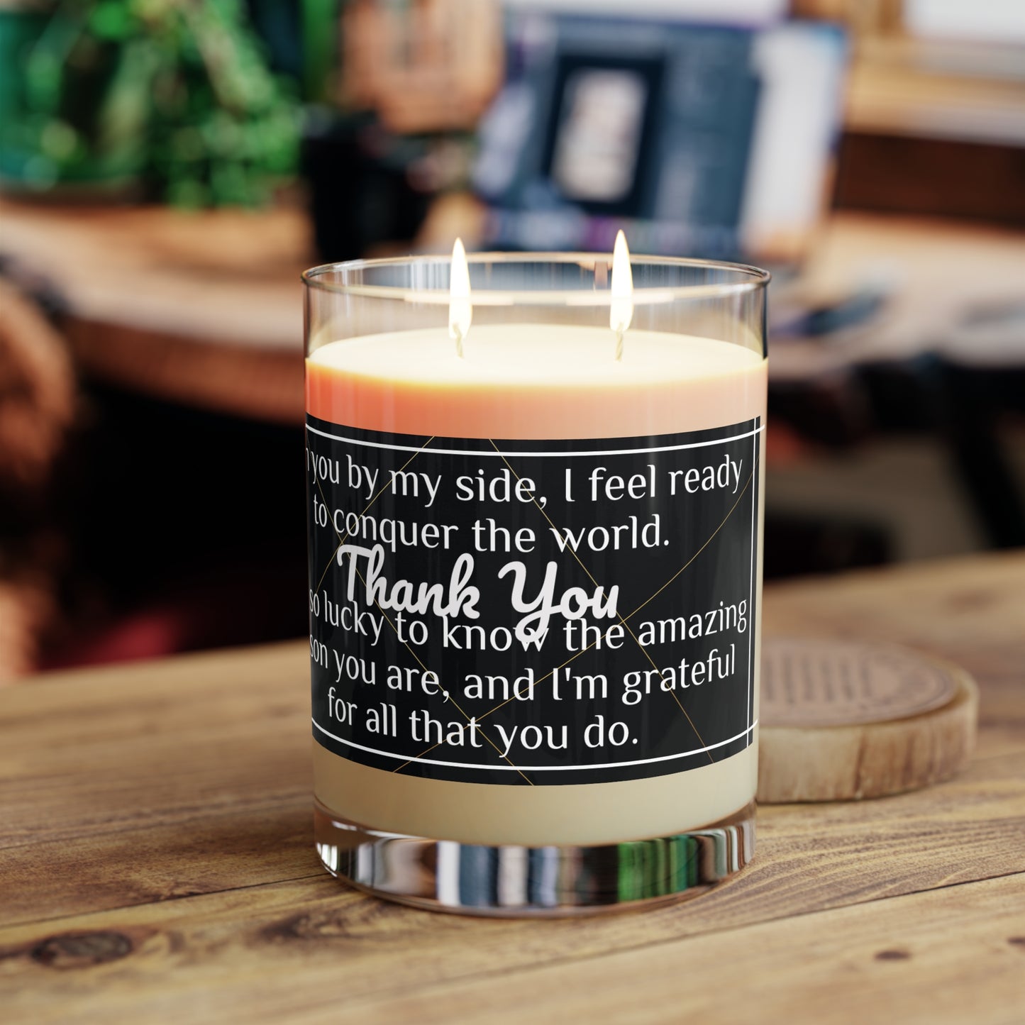 "Thank You" Premium Candle - Full Glass, 11oz