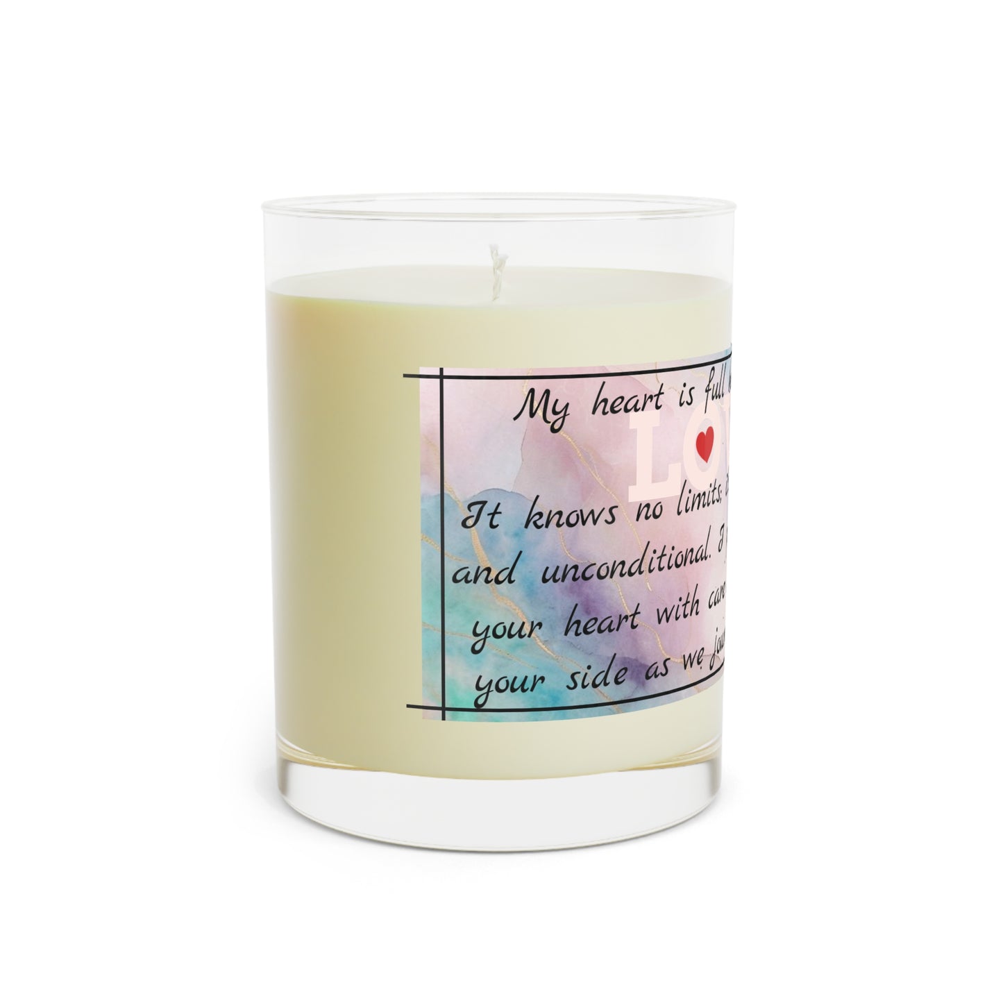 "Your Love" Premium Candle - Full Glass, 11oz