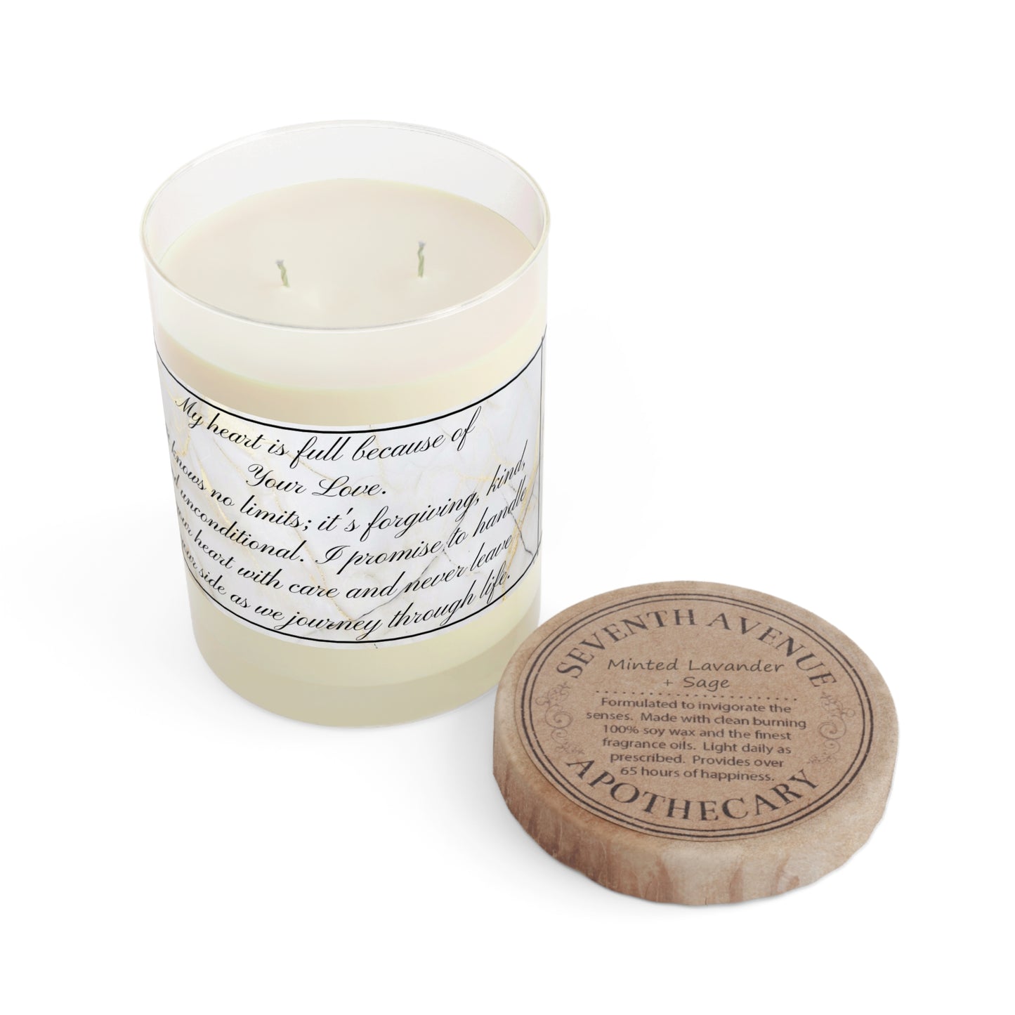 "Your Love" Premium Candle - Full Glass, 11oz