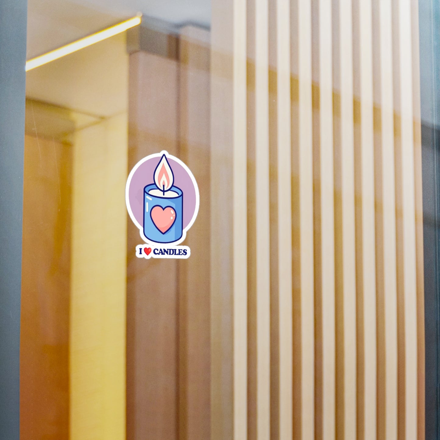 "I ❤️Candles" Vinyl Decals