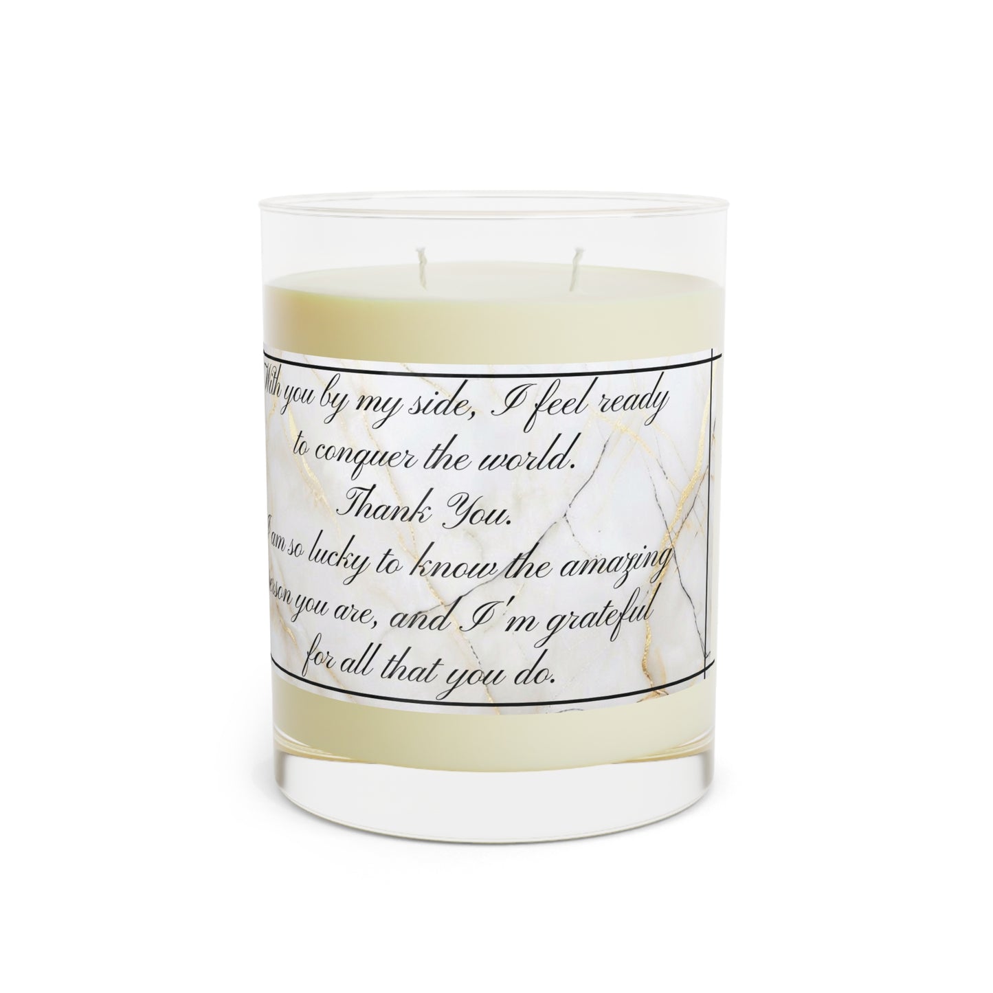 "Thank You" Premium Candle - Full Glass, 11oz
