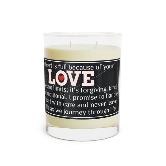 "Your Love" Premium Candle - Full Glass, 11oz