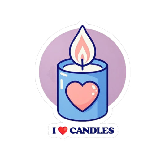 "I ❤️Candles" Vinyl Decals