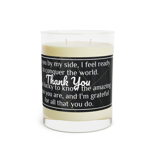 "Thank You" Premium Candle - Full Glass, 11oz