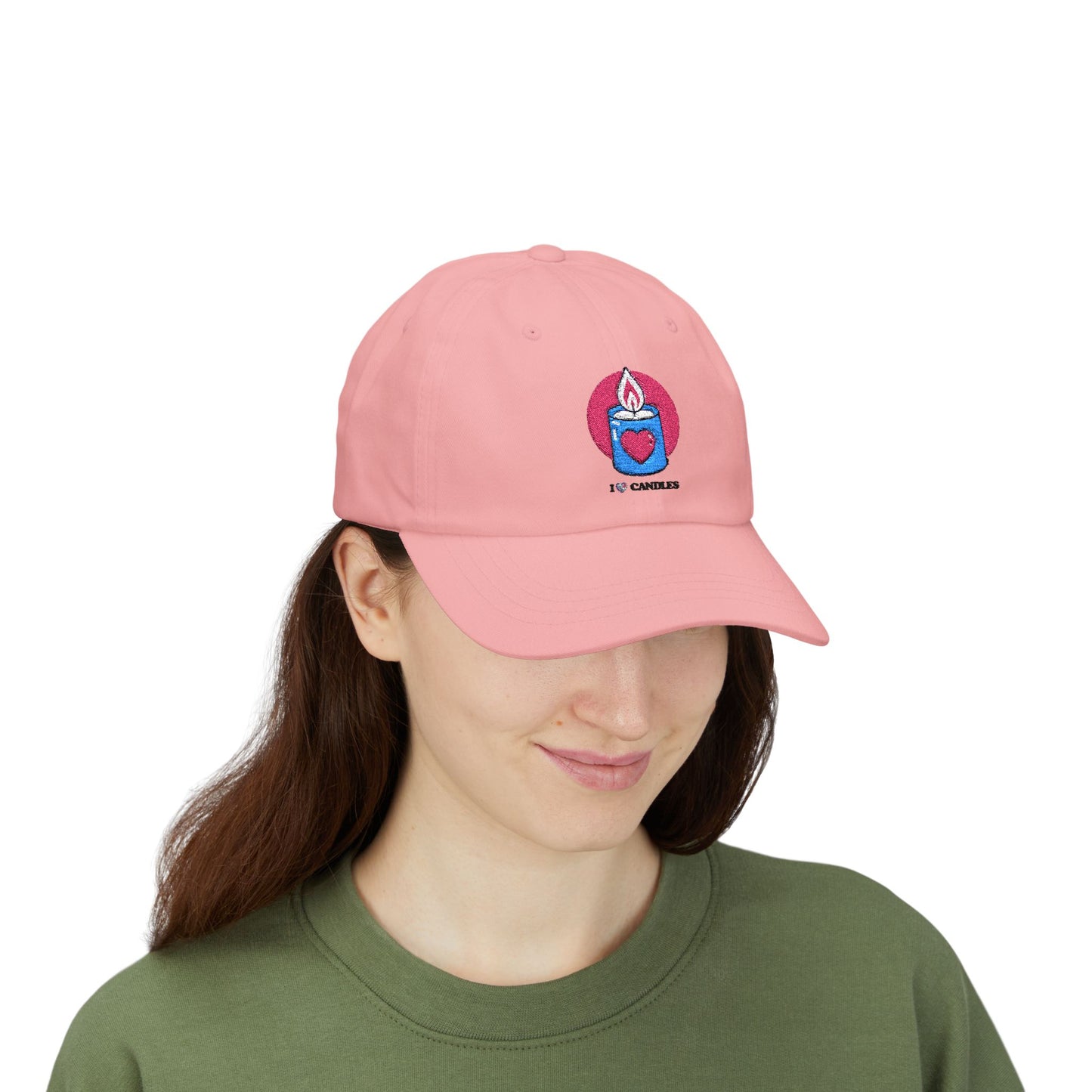"I ❤️Candles" Embroidered Classic Dad Cap