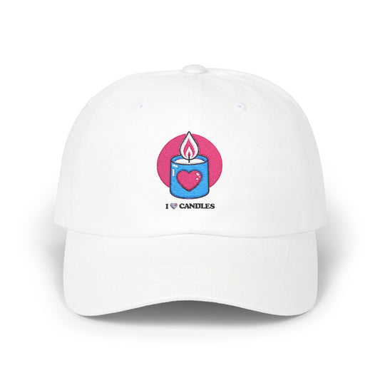 "I ❤️Candles" Embroidered Classic Dad Cap