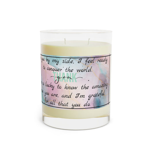 "Thank You" Premium Candle - Full Glass, 11oz